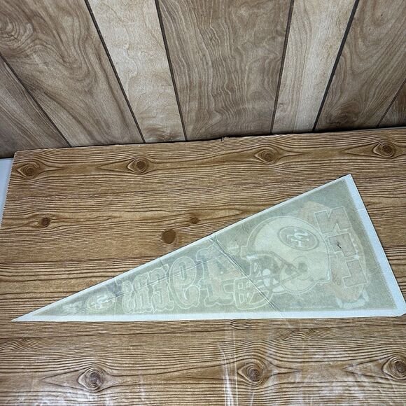 Vintage San Francisco 49ERS Felt Pennant WinCraft Sports Edition #3 NFL Football - Picture 9 of 13